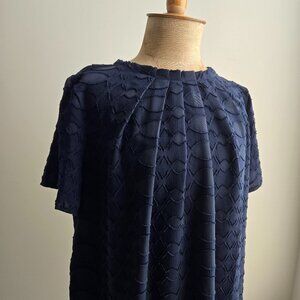 🌟 Ann Taylor Factory Navy Blouse (M) - Perfect for Work or Play! 🌟